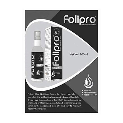 Folipro Hair Support System | Hair nutrition serum | Normal to thinning hair serum | Keratin Protein (100ml)