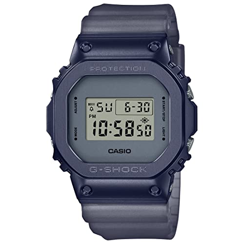 Casio Digital Blue Dial Men's Watch-GM-5600MF-2DR