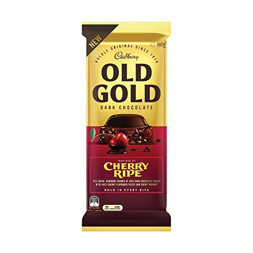 Cadbury Old Gold Cherry Ripe Dark Chocolate, 6.35 oz / 180 g