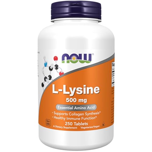 Now Foods L-Lysine 500mg, 250 Tablets