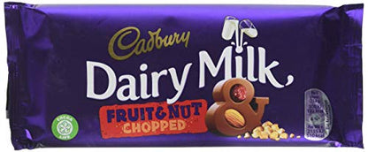 Cadbury Dairy Milk Fruit & Nut Chopped Chocolate, 95g(Pack Of 2)