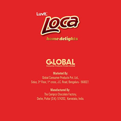 Luvlt Loca Home Delight Choco Caramel Bar with Nougat | Homepack | Pack of 3 - 200gm Each