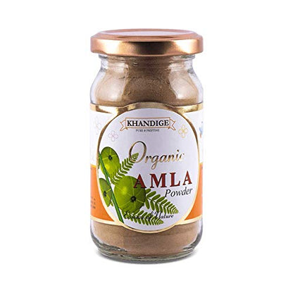 Khandige Organic USDA Certified Amla Powder (Indian Gooseberry/Emblica Officinalis/Amla Churna)-250 Gm