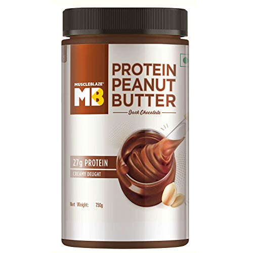 MUSCLEBLAZE High Protein Peanut Butter (Dark Chocolate) 750 g