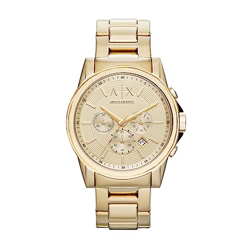 Armani Exchange Analog Gold Dial Men's Watch-AX2099