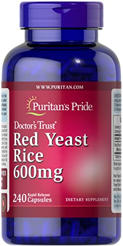 Puritan's Pride Red Yeast Rice 600 mg-240 Capsules