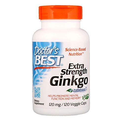 Doctor's Best Extra Strength Ginkgo 120 mg 120 Veggie Caps