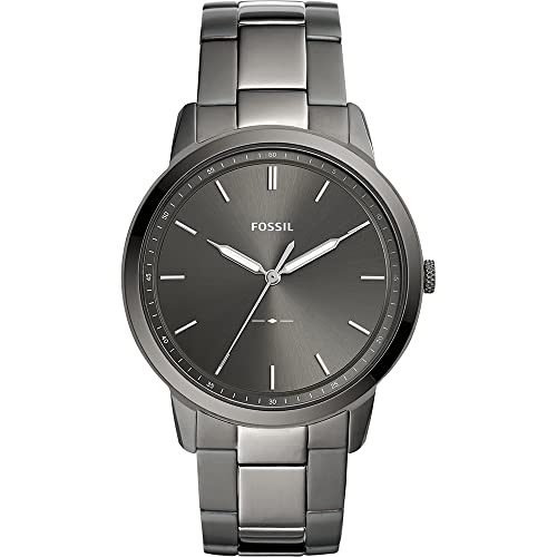 Fossil The Minimalist 3h Analog Grey Dial Men's Watch - FS5459