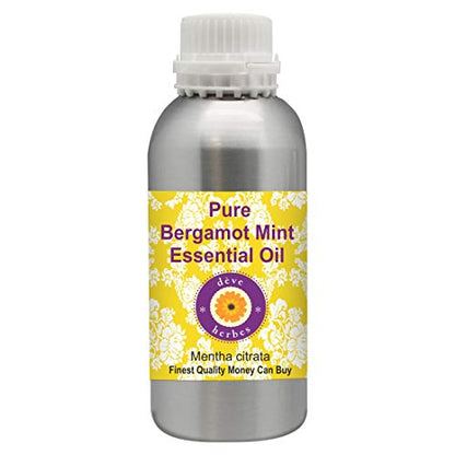 Deve Herbes Pure Bergamot Mint Essential Oil (Mentha citrata) Natural Therapeutic Grade Steam Distilled 630ml