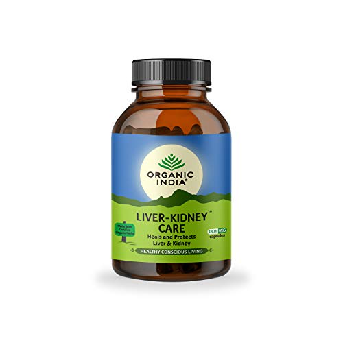 ORGANIC INDIA Liver Kidney Care Pack of 180 Veg Capsules