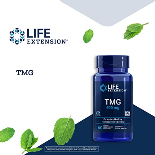 Life Extension TMG Liquid Vegetarian Capsules,500mg- 60 Count