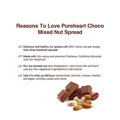 Pureheart Nutspread Choco Mixed Nut, 192 Grams