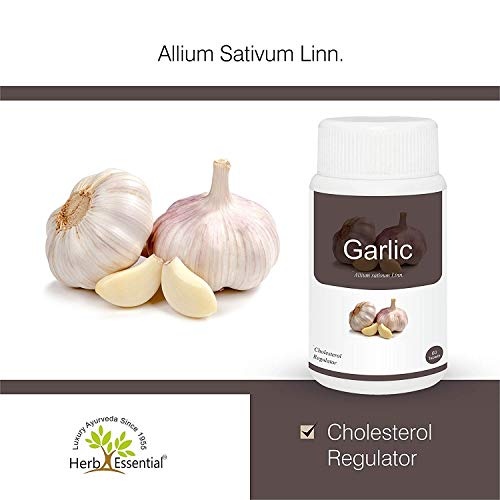 Herb Essential Garlic 500Mg Tablet - 60 Count (Pack Of 2)