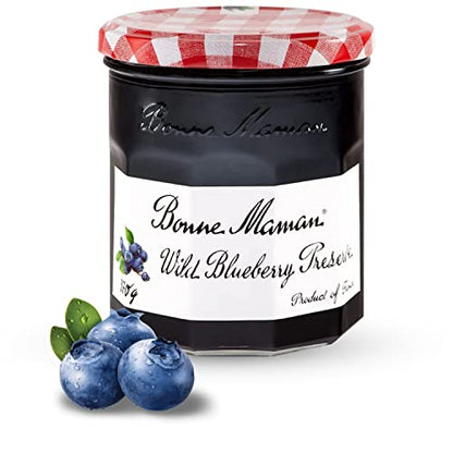 Bonne Maman Wild Blueberry Preserve, Marmalade Fruit Jam, 7.9 oz / 225 g