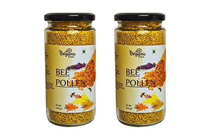 The organic fusion Natural Bee Pollen | 100% Raw Natural Bee Pollen (500gms) Pack of 2x250gms