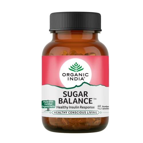 ORGANIC INDIA Sugar Balance - Pack of 60 Veg Capsules