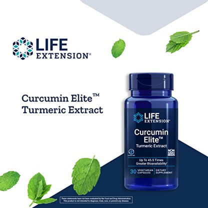 Life Extension Curcumin Elite Turmeric Extract, 30 Veg Caps