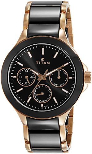 Titan Regalia Ceramics Analog Black Dial Men's Watch-NL90089KD02