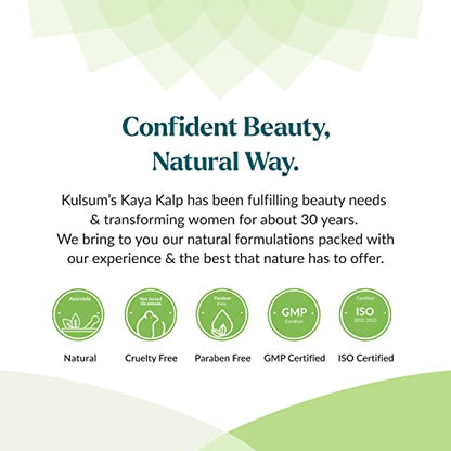 Kulsum's Kaya Kalp Skin Whitening Facial Kit for Women, All Skin Types, 40 g