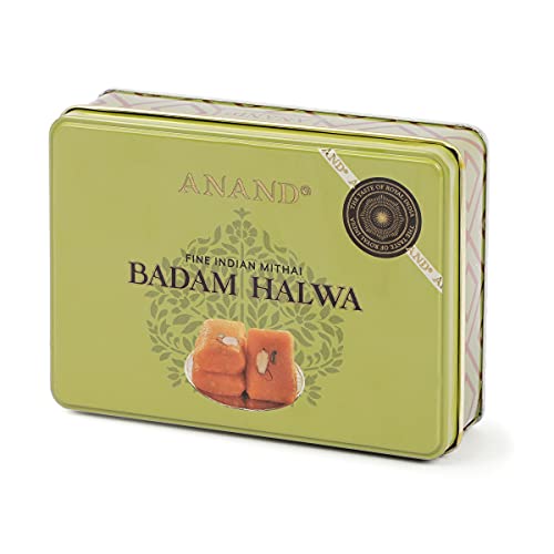 Anand Badam Halwa - Crafted with California Badam, Rich Ghee and Kashmiri Saffron Tin (250 gm)