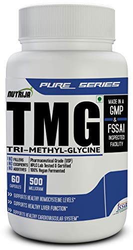 Nutrija-TRIMETHYLGLYCINE (TMG) | for liver and cardiovascular health - 500MG - 60 Capsules