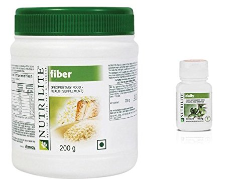 AMWAY Nutrilite Fiber Food Health Supplement ,200gms WITH AMWAY NUTRILITE DAILY 30 TABLETS