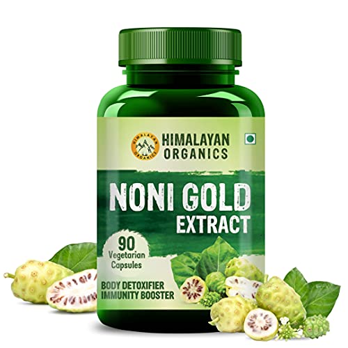 Himalayan Organics Noni Gold Extract 500mg Supplement | 90 Veg Capsules