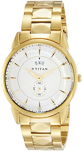 Titan Regalia Analog Silver Dial Men's Watch-NL1521YM01/NP1521YM01