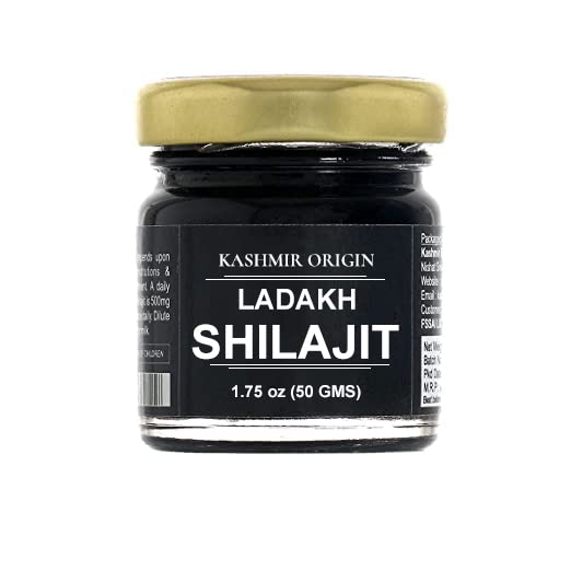 Kashmir Origin | Pure Ladakh Shilajit/Shilajeet Resin Form - 50g - Pack of 1