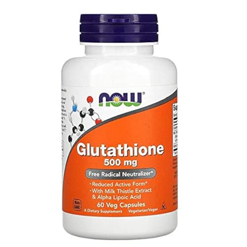 Now Foods Glutathione 500 mg, Pack Of 60 Veg Capsules