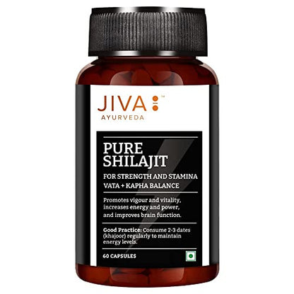 Jiva Immunity Booster Combo | 100% Pure & Natural | Pure Shilajit 60 Capsules, Oaj Shakti 30 Capsuledha - 120 Tablets (For Men & Women) | (Combo of 3)