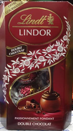 Lindt LINDOR Double Chocolate Truffles, 7.05 oz / 200 g