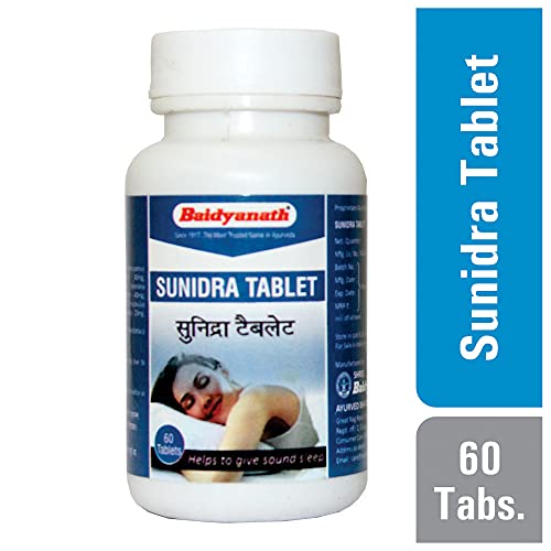 Baidyanath Sunidra Tablet - Non-Habit Sleeping Pills - 60 Tablets