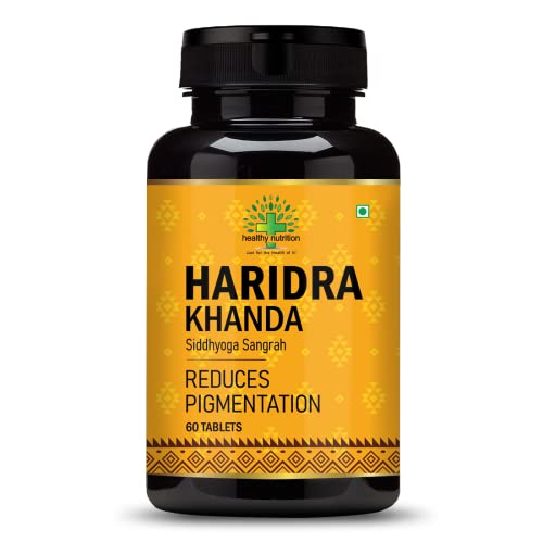 Healthy Nutrition - Just for the Health of it Haridra Khanda Anti Pigmentation 60-Tablets for Skin, Remove Tan, Dark Spots