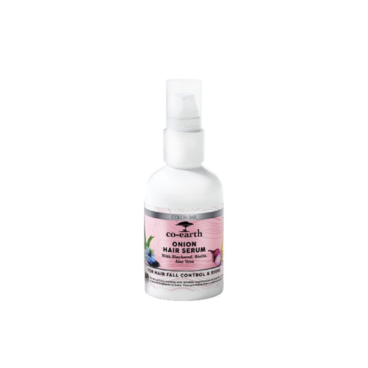 Colorbar Co-Earth Onion Hair Serum I Goodness of Red Onion & Black seed extracts I Light weight, non-greasy I Reduce breakage and promotes growth