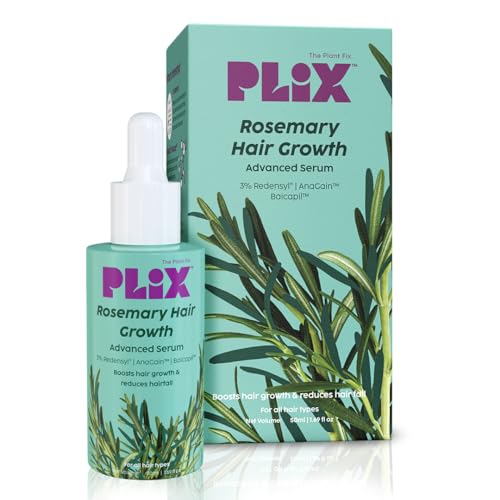 PLIX - THE PLANT FIX Rosemary Hair Growth Serum with 3% Redensyl, 4% AnaGain, 3% Baicapil, 50 ml (Paase Hair Density & Thickens Hair | For Men & Women