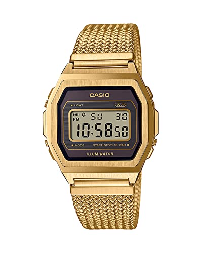 Casio Vintage Digital Grey Dial Unisex A1000MGA-5DF (D277)