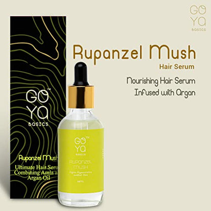 Goya Basics Rupanzel Mush Hair Serum, 60 ml | Infused with Amla & Argan Oil | Contains Jojoba Oil | ns Hair | Provides Nourishment | For Men & Women |