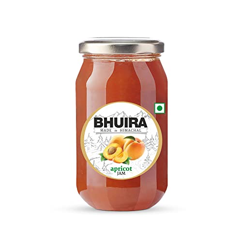 Bhuira|All Natural Jam Apricot|No Added preservatives|No Artifical Color Added|240 g|Pack of 1