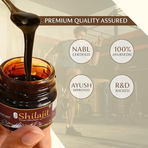 Herbal max Ayurvedic Himalayan Shilajit/Shilajeet Resin 20g Fulvic Acid