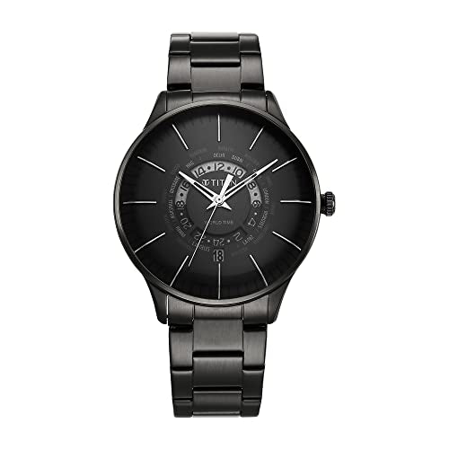 Titan Analog Black Dial Men's Watch-90145NM01