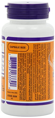 Now Foods Natural Resveratrol, 60 Vcaps