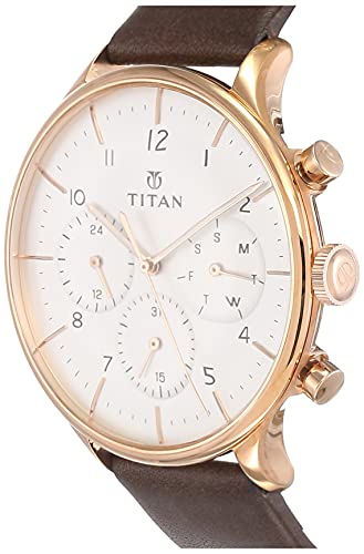 Titan Classique Analog White Dial Men's Watch NM90102WL01/NN90102WL01/NP90102WL01/NQ90102WL01