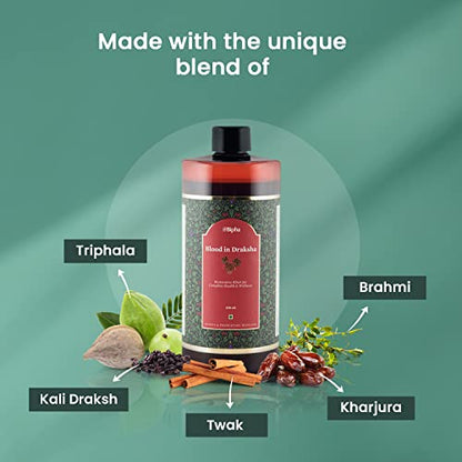 Bipha Ayurveda Blood Indraksha Mix of Unique Hand Picked Herbs and Spices with Zinc, Vitamin A,E, D & B12, Improves Appetite, Boosts Metabolism, 450ml