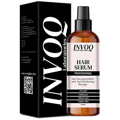 INVOQ Hair Growth Serum for Hair, with Actives 25% | Procapil, Folicusan, Redensyl For Hair Growth & Hair Fall Control for Men and Women