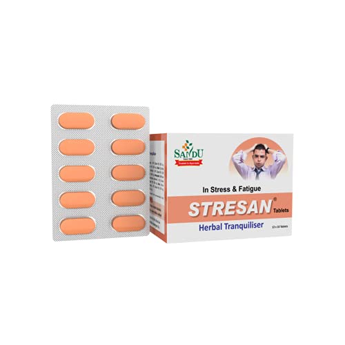 Sandu Stresan ? | Ayurvedic Medicine For Relief From Anxiety & Stress Reliever | 120 Tabs (12 x 10 Tabs)