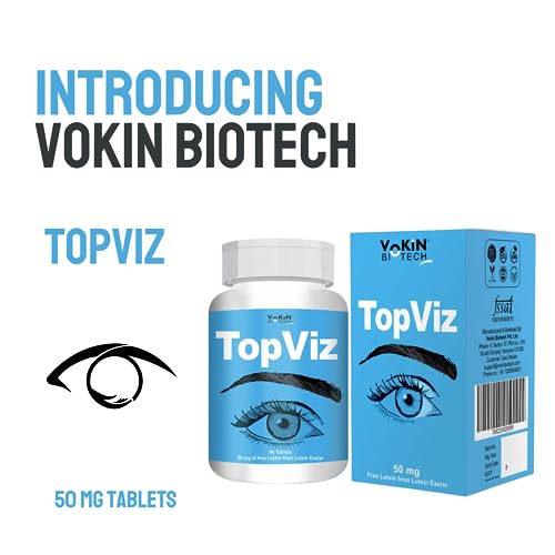 Vokin Biotech Topviz Complete Eye Health Formula To Maintain Healthy Eyes and Good Vision (60 Tablets)