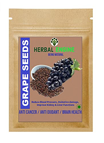 Herbal Engine Grape Seeds (Certified BlackBlue GrapeSeed) 100gm