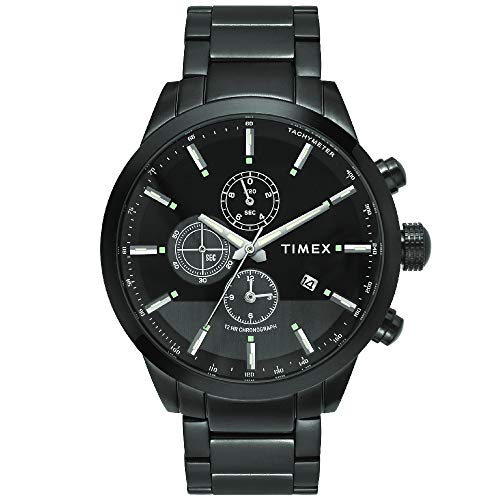 TIMEX E-Class Surgical Steel Engage Chronograph Analog Grey Dial Men's Watch-TWEG19401