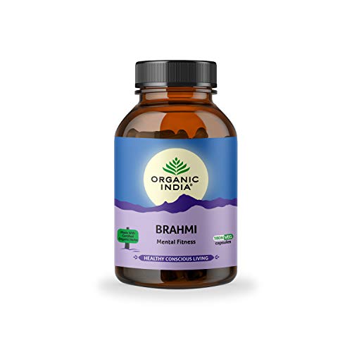 ORGANIC INDIA Brahmi|Pack of 180 Veg Capsules